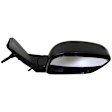 955-1182 Passenger Side Mirror, Manual Adjust, Non-Heated, Manual Folding, Black, No Signal Light, No Memory, No Puddle Light, No Auto-Dim, No Blind Spot Feature