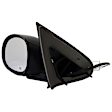 955-1185 Driver Side Mirror, Power Adjust, Heated, Manual Folding, Black, No Signal Light, No Memory, No Puddle Light, No Auto-Dim, No Blind Spot Feature