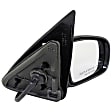 955-1218 Coupe Passenger Side Mirror, Power Adjust, Non-Heated, Non-Folding, Black, No Signal Light, No Memory, No Puddle Light, No Auto-Dim, No Blind Spot Feature