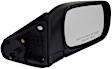 955-1222 Passenger Side Mirror, Manual Adjust, Non-Heated, Manual Folding, Black, No Signal Light, No Memory, No Auto-Dim