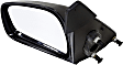 955-1236 Driver Side Mirror, Manual Adjust, Non-Heated, Non-Folding, Black, No Signal Light, No Memory, No Puddle Light, No Auto-Dim, No Blind Spot Feature