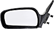 955-1236 Driver Side Mirror, Manual Adjust, Non-Heated, Non-Folding, Black, No Signal Light, No Memory, No Puddle Light, No Auto-Dim, No Blind Spot Feature