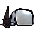 955-1241 Passenger Side Mirror, Manual Adjust, Non-Heated, Manual Folding, Black, No Signal Light, No Memory, No Puddle Light, No Auto-Dim, No Blind Spot Feature