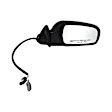 955-1257 Passenger Side OE Replacement Series Mirror, Power Adjust, Heated, Manual Folding, Black, No Signal Light, Without Memory Recall, No Puddle Light, No Auto-Dimming