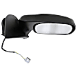 955-1263 Passenger Side Mirror, Power Adjust, Non-Heated, Manual Folding, Black, No Signal Light, No Memory, No Puddle Light, No Auto-Dim, No Blind Spot Feature