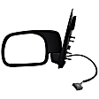 955-1264 Driver Side Mirror, Power Adjust, Non-Heated, Manual Folding, Black, No Signal Light, No Memory, No Puddle Light, No Auto-Dim, No Blind Spot Feature