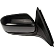 955-1267 Sedan Passenger Side Mirror, Power Adjust, Non-Heated, Manual Folding, Black, No Signal Light, No Memory, No Puddle Light, No Auto-Dim, No Blind Spot Feature