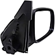 955-1271 Passenger Side Mirror, Manual Adjust, Non-Heated, Manual Folding, Black, No Signal Light, No Memory, No Puddle Light, No Auto-Dim, No Blind Spot Feature
