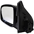 955-1272 Driver Side Mirror, Manual Adjust, Non-Heated, Manual Folding, Black, No Signal Light, No Memory, No Puddle Light, No Auto-Dim, No Blind Spot Feature