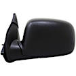 955-1272 Driver Side Mirror, Manual Adjust, Non-Heated, Manual Folding, Black, No Signal Light, No Memory, No Puddle Light, No Auto-Dim, No Blind Spot Feature