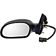 955-1281 Driver Side Mirror, Power Adjust, Non-Heated, Non-Folding, Black, No Signal Light, No Memory, No Puddle Light, No Auto-Dim, No Blind Spot Feature