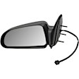 955-1293 Driver Side Mirror, Power Adjust, Non-Heated, Non-Folding, Black, No Signal Light, No Memory, No Puddle Light, No Auto-Dim, No Blind Spot Feature