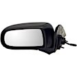 955-1305 Driver Side Mirror, Manual Adjust, Non-Heated, Manual Folding, Black, No Signal Light, No Memory, No Puddle Light, No Auto-Dim, No Blind Spot Feature