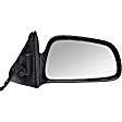 955-1314 Passenger Side Mirror, Power Adjust, Heated, Non-Folding, Black, No Signal Light, No Memory, No Puddle Light, No Auto-Dim, No Blind Spot Feature