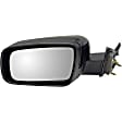 955-1324 Driver Side Mirror, Power Adjust, Heated, Power Folding, Black, No Signal Light, No Memory, No Puddle Light, No Auto-Dim, No Blind Spot Feature