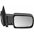 955-1327 Passenger Side Mirror, Manual Adjust, Non-Heated, Manual Folding, Black, No Signal Light, No Memory, No Puddle Light, No Auto-Dim, No Blind Spot Feature