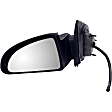 955-1341 Sedan Driver Side Mirror, Power Adjust, Non-Heated, Power Folding, Black, No Signal Light, No Memory, No Puddle Light, No Auto-Dim, No Blind Spot Feature