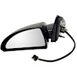 955-1351 Driver Side Mirror, Power Adjust, Heated, Power Folding, Black, No Signal Light, No Memory, No Puddle Light, No Auto-Dim, No Blind Spot Feature
