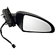 955-1352 Passenger Side Mirror, Power Adjust, Non-Heated, Power Folding, Black, No Signal Light, No Memory, No Puddle Light, No Auto-Dim, No Blind Spot Feature