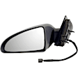 955-1356 Passenger Side Mirror, Power Adjust, Heated, Power Folding, Black, No Signal Light, No Memory, No Puddle Light, No Auto-Dim, No Blind Spot Feature