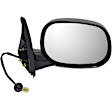 955-1372 Passenger Side Mirror, Power Adjust, Non-Heated, Power Folding, Black, No Signal Light, No Memory, No Puddle Light, No Auto-Dim, No Blind Spot Feature