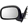 955-1375 Driver Side Mirror, Manual Adjust, Non-Heated, Manual Folding, Black, No Signal Light, No Memory, No Puddle Light, No Auto-Dim, No Blind Spot Feature