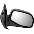 955-1378 Passenger Side Mirror, Manual Adjust, Non-Heated, Manual Folding, Black, No Signal Light, No Memory, No Puddle Light, No Auto-Dim, No Blind Spot Feature