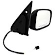 955-1392 Passenger Side Mirror, Power Adjust, Non-Heated, Power Folding, Black, No Signal Light, With Memory, No Puddle Light, No Auto-Dim, No Blind Spot Feature