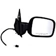 955-1392 Passenger Side Mirror, Power Adjust, Non-Heated, Power Folding, Black, No Signal Light, With Memory, No Puddle Light, No Auto-Dim, No Blind Spot Feature