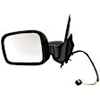 955-1393 Driver Side Mirror, Power Adjust, Non-Heated, Power Folding, Black, No Signal Light, With Memory, No Puddle Light, No Auto-Dim, No Blind Spot Feature
