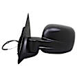 955-1393 Driver Side Mirror, Power Adjust, Non-Heated, Power Folding, Black, No Signal Light, With Memory, No Puddle Light, No Auto-Dim, No Blind Spot Feature