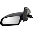 955-1420 Driver Side Mirror, Manual Adjust, Non-Heated, Non-Folding, Black, No Signal Light, No Memory, No Puddle Light, No Auto-Dim, No Blind Spot Feature