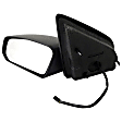 955-1422 Sedan Driver Side Mirror, Power Adjust, Non-Heated, Non-Folding, Black, No Signal Light, No Memory, No Puddle Light, No Auto-Dim, No Blind Spot Feature