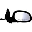 955-142 Passenger Side Mirror, Manual Adjust, Non-Heated, Manual Folding, Black, No Signal Light, No Memory, No Puddle Light, No Auto-Dim, No Blind Spot Feature
