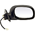 955-1436 Passenger Side Mirror, Power Adjust, Non-Heated, Power Folding, Black, No Signal Light, No Memory, No Puddle Light, No Auto-Dim, No Blind Spot Feature
