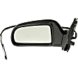 955-1445 Driver Side Mirror, Power Adjust, Non-Heated, Power Folding, Black, No Signal Light, No Memory, No Puddle Light, No Auto-Dim, No Blind Spot Feature