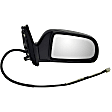 955-1446 Passenger Side Mirror, Power Adjust, Heated, Power Folding, Black, No Signal Light, No Memory, No Puddle Light, No Auto-Dim, No Blind Spot Feature