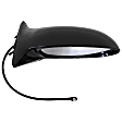 955-1457 Passenger Side Mirror, Power Adjust, Non-Heated, Non-Folding, Black, No Signal Light, No Memory, No Puddle Light, No Auto-Dim, No Blind Spot Feature
