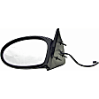 955-1458 Driver Side Mirror, Power Adjust, Non-Heated, Non-Folding, Black, No Signal Light, No Memory, No Puddle Light, No Auto-Dim, No Blind Spot Feature