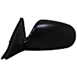 955-145 Sedan Driver Side Mirror, Manual Adjust, Non-Heated, Manual Folding, Black, No Signal Light, No Memory, No Puddle Light, No Auto-Dim, No Blind Spot Feature