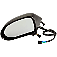 955-1471 Driver Side Mirror, Power Adjust, Heated, Non-Folding, Black, No Signal Light, No Memory, No Puddle Light, No Auto-Dim, No Blind Spot Feature