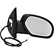 955-1481 Passenger Side Mirror, Power Adjust, Heated, Power Folding, Black, No Signal Light, No Memory, No Puddle Light, No Auto-Dim, No Blind Spot Feature