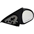 955-1493 Passenger Side Mirror, Manual Adjust, Non-Heated, Non-Folding, Black, No Signal Light, No Memory, No Puddle Light, No Auto-Dim, No Blind Spot Feature