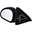 955-1494 Driver Side Mirror, Manual Adjust, Non-Heated, Non-Folding, Black, No Signal Light, No Memory, No Puddle Light, No Auto-Dim, No Blind Spot Feature