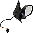 955-1499 Crew Cab Pickup Passenger Side Mirror, Power Adjust, Non-Heated, Power Folding, Chrome, No Signal Light, No Memory, No Puddle Light, No Auto-Dim
