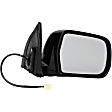 955-1506 Passenger Side Mirror, Power Adjust, Heated, Power Folding, Black, No Signal Light, No Memory, No Puddle Light, No Auto-Dim, No Blind Spot Feature