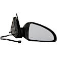 955-1509 Passenger Side Mirror, Power Adjust, Heated, Power Folding, Black, No Signal Light, No Memory, No Puddle Light, No Auto-Dim, No Blind Spot Feature