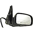 955-1521 Passenger Side Mirror, Power Adjust, Non-Heated, Power Folding, Black, No Signal Light, No Memory, No Puddle Light, No Auto-Dim, No Blind Spot Feature