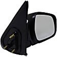 955-1543 Passenger Side Mirror, Manual Adjust, Non-Heated, Manual Folding, Black, No Signal Light, No Memory, No Puddle Light, No Auto-Dim, No Blind Spot Feature