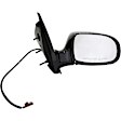 955-1546 Passenger Side Mirror, Power Adjust, Non-Heated, Power Folding, Black, No Signal Light, No Memory, No Puddle Light, No Auto-Dim, No Blind Spot Feature